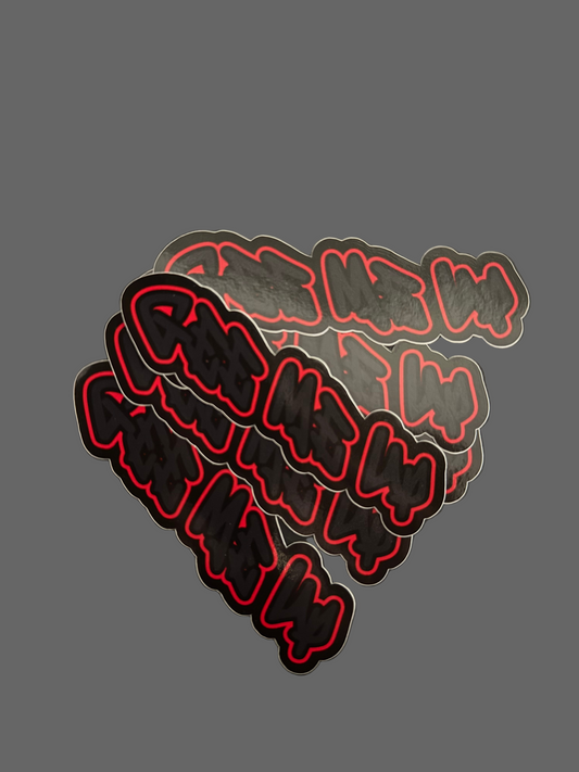 Small GEE ME UP sticker