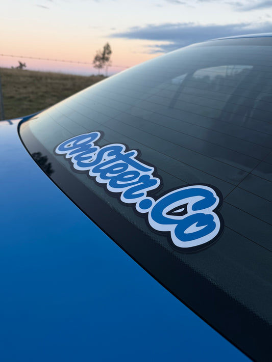 ONSTEER large window sticker