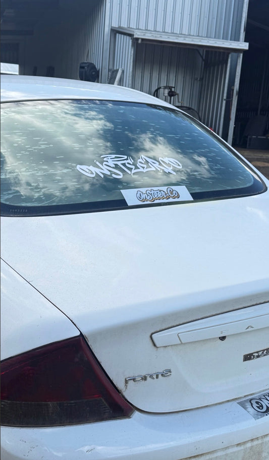 Large ONSTEER graf sticker