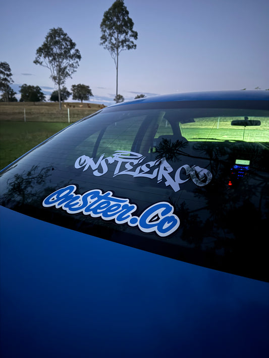 Large ONSTEER graf sticker