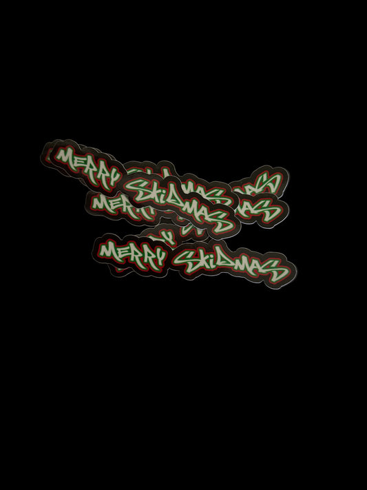 Limited edition small merry skidmas sticker